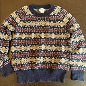 Crew cuts fair isle sweater